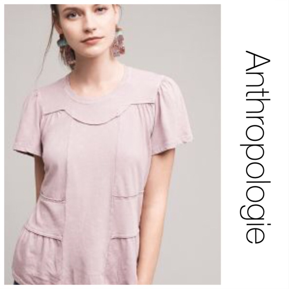 Anthropologie Deletta Lilac Tee XS
